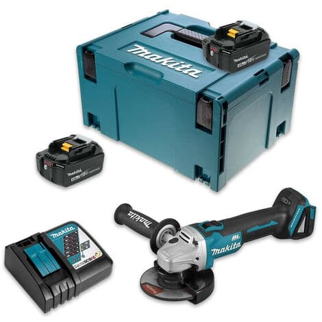 Meuleuse d'angle 18V LXT Ø125 mm (2x4,0 Ah) en MAKPAC - MAKITA DGA504RMJ