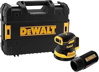 DEWALT Ponceuse excentrique XR 18V Brushless 125mm – Sans fil, variateur de vitesse, faible vibration, poignée ergonomique – Machine nue DCW210NT-XJ