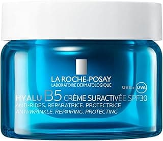 La Roche-Posay, Hyalu B5, Crème Suractivée SPF30, Crème Visage Raffermissante, Lissante, Repulpante, Anti-UV, Enrichie en Acide Hyaluronique et Vitamine B5, Tous Types de Peaux, Rechargeable, 50 ml
