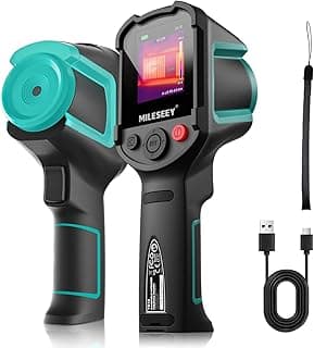 MILESEEY TR10 Caméra Thermique 192 x 192 super résolution, Imageur Thermique Infrarouge, taux de rafraîchissement 25 Hz, camera thermique portable -4°F à 1022°F, durée de vie de la batterie 8 heures