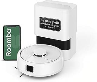 Roomba Mini Robot aspirateur et Laveur + Base AutoEmpty, Blanc