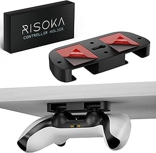 Support Manette sous Bureau - Compatible avec manettes PS5 & PS4 - sans perçage - Accessoires Gaming & Gadget Setup Accessoire - Utilisable avec Controller PlayStation 5