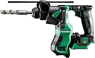 HIKOKI DH18DPAW2Z - Marteau léger SDS-Plus Sans Batteries ni Chargeur 18V Li-Ion Moteur Brushless 1.3 J 0-1080 rpm 0-5500 ipm max. 18 mm 1,6 Kg avec étui empilable Vert/Noir
