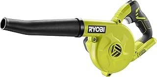 RYOBI - Souffleur de Chantier sans Fil 18V One+ R18TB-0 – Compact, 3 Vitesses, Idéal Dépoussiérage Atelier, Voiture – Batterie Non Incluse