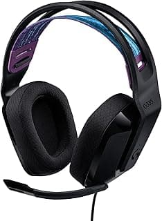 Logitech G G335 Casque Gamer Filaire, avec Micro, Prise Audio 3,5 mm, Ecouteurs Mousse à Mémoire de Forme, Léger, Compatible avec PC, PlayStation, Xbox, Nintendo Switch & Switch 2 - Noir