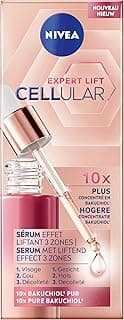 NIVEA Cellular Expert Lift Sérum visage effet liftant 3 zones (1 x 30 ml), Soin visage anti ride concentré en Bakuchiol, pour visage, cou & décolleté