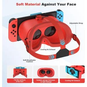 Compatibles avec les casques VR Nintendo Switch et les modèles OLED, ces lunettes de réalité virtuelle VR sont dotées de lentilles